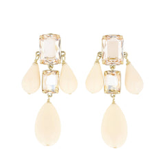 HEIDI DAUS® “Riviera Radiance” Crystal & Resin Drop Earrings