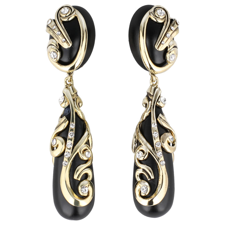 HEIDI DAUS® “Rooted Elegance” Heritage Scrollwork Dangle Earrings