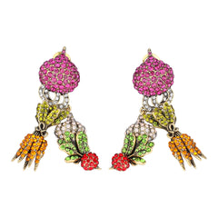 HEIDI DAUS® "Veritable Vegetable" Crystal Autumn Harvest Dangle Earrings