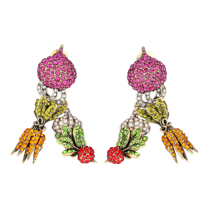 HEIDI DAUS® "Veritable Vegetable" Crystal Autumn Harvest Dangle Earrings