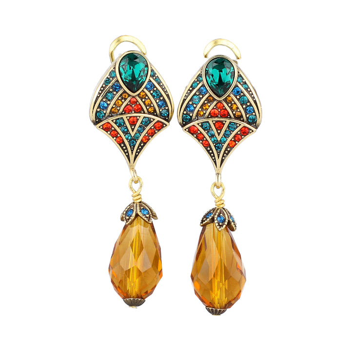 HEIDI DAUS® “Season of Splendor”  Crystal Dangle Earrings