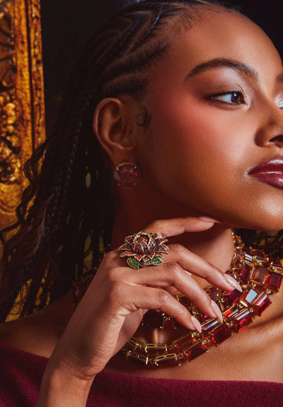 Heidi Daus®"Late Bloomer" Crystal Flower Ring