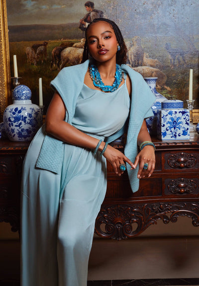 Heidi Daus® “Twinkling Torsade” Multi-Strand Crystal & Beaded Twist Necklace – Layered Statement Jewelry for Every Season