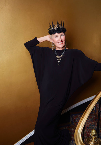 Heidi Daus® "Batty For You"Beaded Crystal Bat Necklace –  Halloween Statement Jewelry