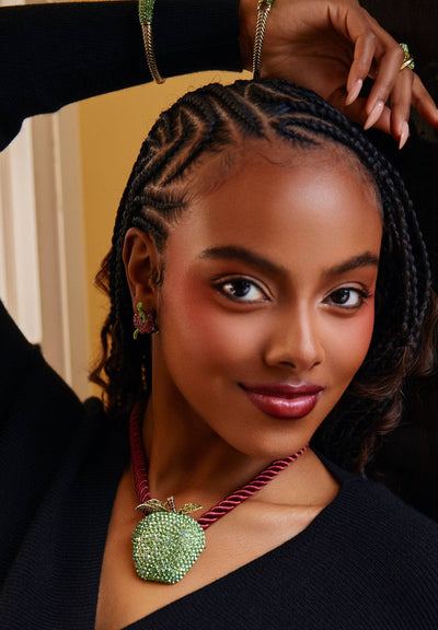 HEIDI DAUS® "Teacher’s Pet" Crystal Apple Brooch Pin – Back to School Jewelry