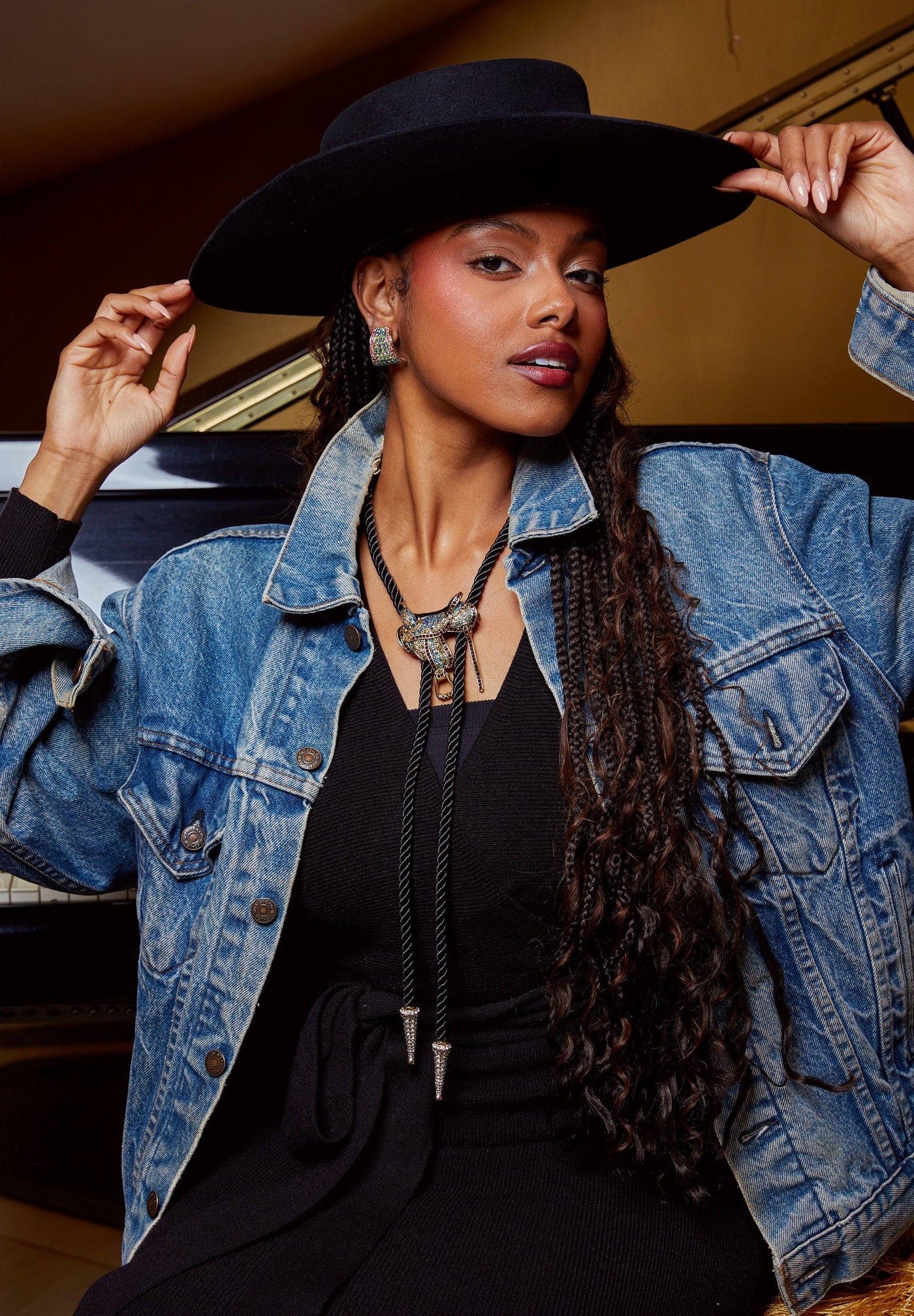 HEIDI DAUS® Elegant Essentials "Western Bolo" Lariat Necklace