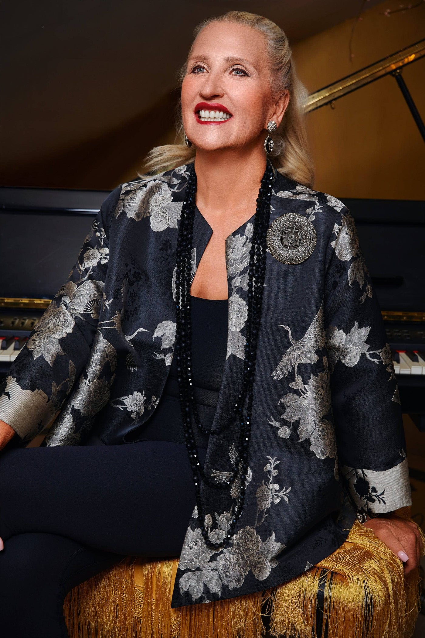 HEIDI DAUS®"Belgian Disc" Art Deco Pin/Brooch