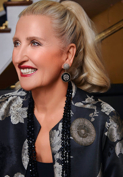 HEIDI DAUS®"Belgian Disc" Art Deco Pin/Brooch