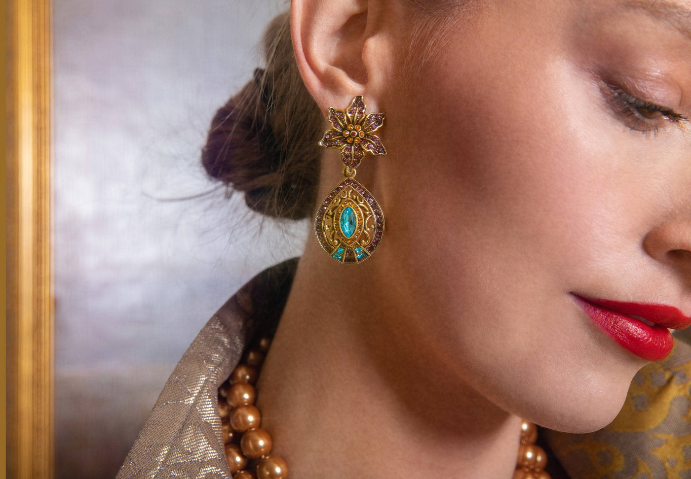 Heidi Daus®"Esmeralda" Crystal Floral Dangle Earrings