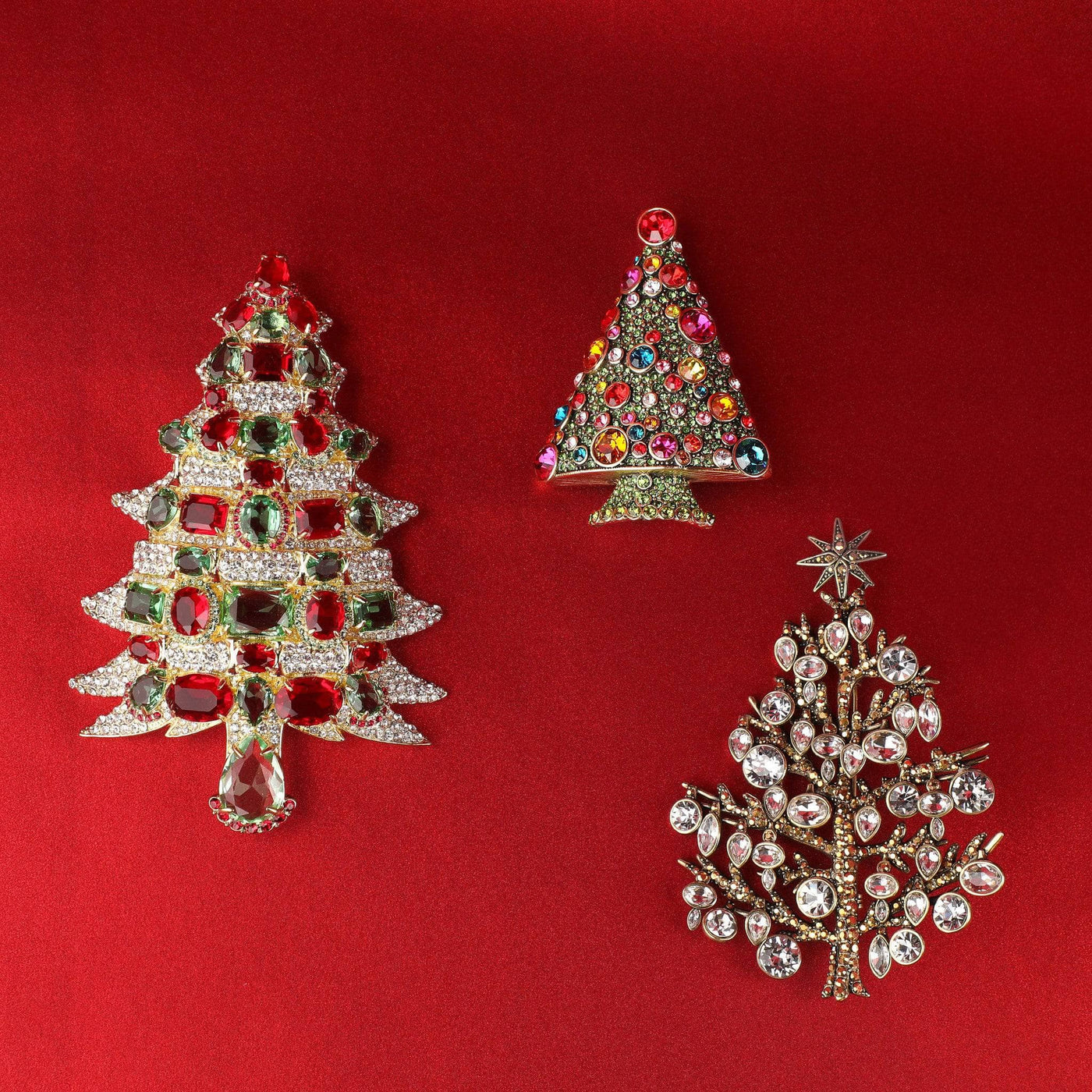 HEIDI DAUS® "Sparkling Spruce" Crystal Holiday Christmas Tree Pin
