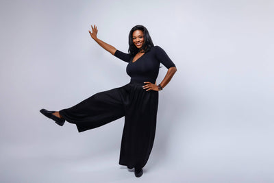 HEIDI DAUS® "New Elegance" Satin Wide Leg Pants