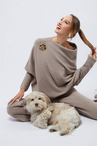 Heidi Daus® "Grand Pretty Paw Print”  Animal Lover Paw Brooch/Pin