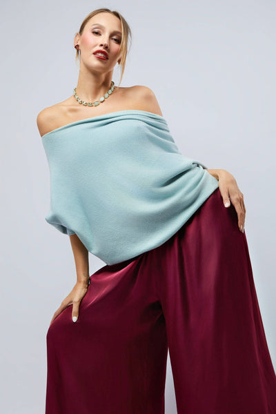 HEIDI DAUS® “New Elegance” Universal Neckline Knit Top