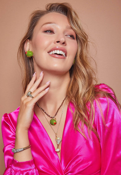 HEIDI DAUS® "It's 5 O'clock Somewhere" Beaded Crystal Necklace & Earrings Set