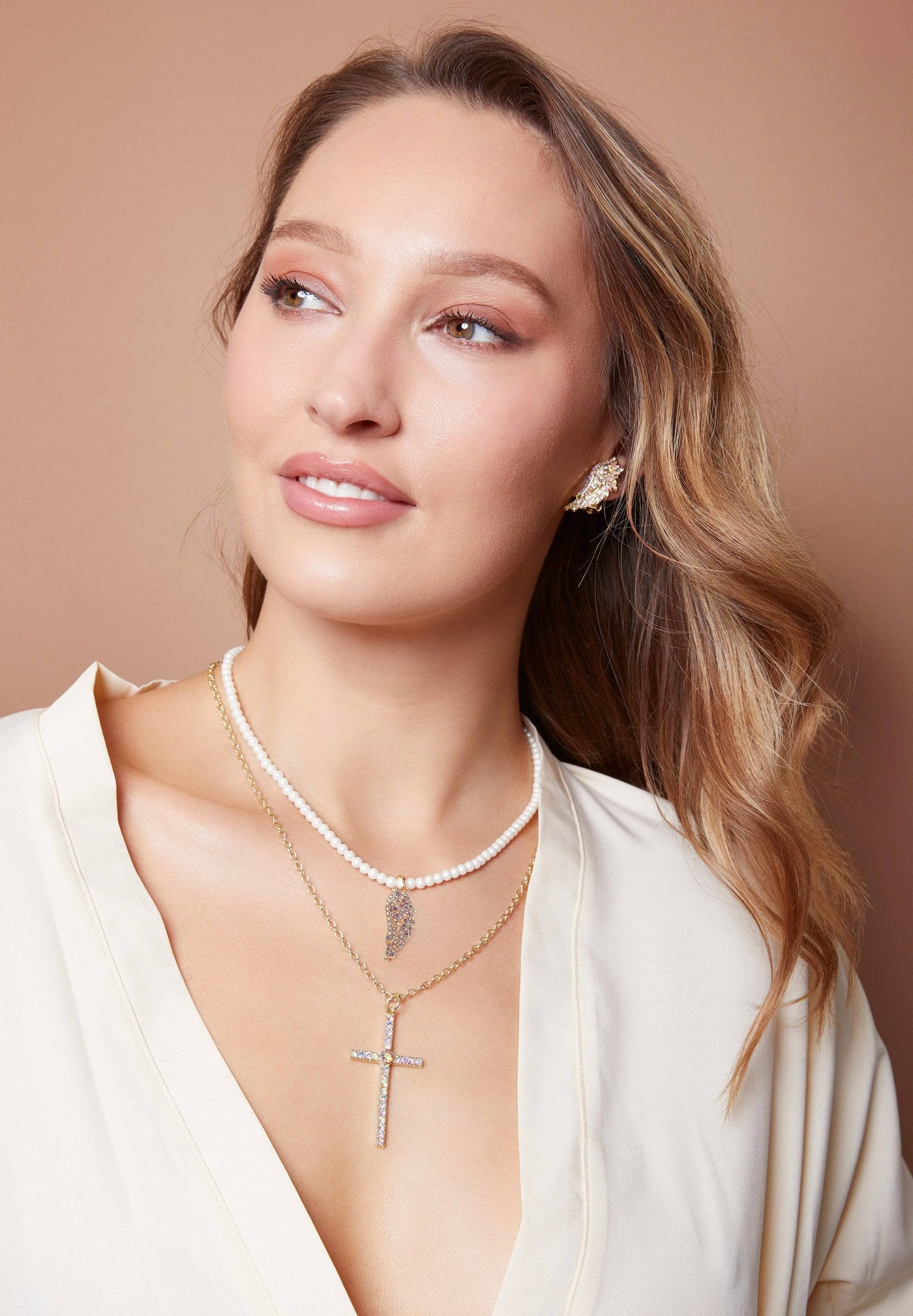 Heidi Daus®"Angelic Trilogy" Beaded Crystal Necklace & Earrings Set