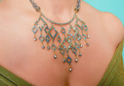 HEIDI DAUS®"Diamond Girl" Beaded Crystal Deco Necklace