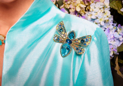 HEIDI DAUS®"Butterfly Beauty" Crystal Butterfly Pin