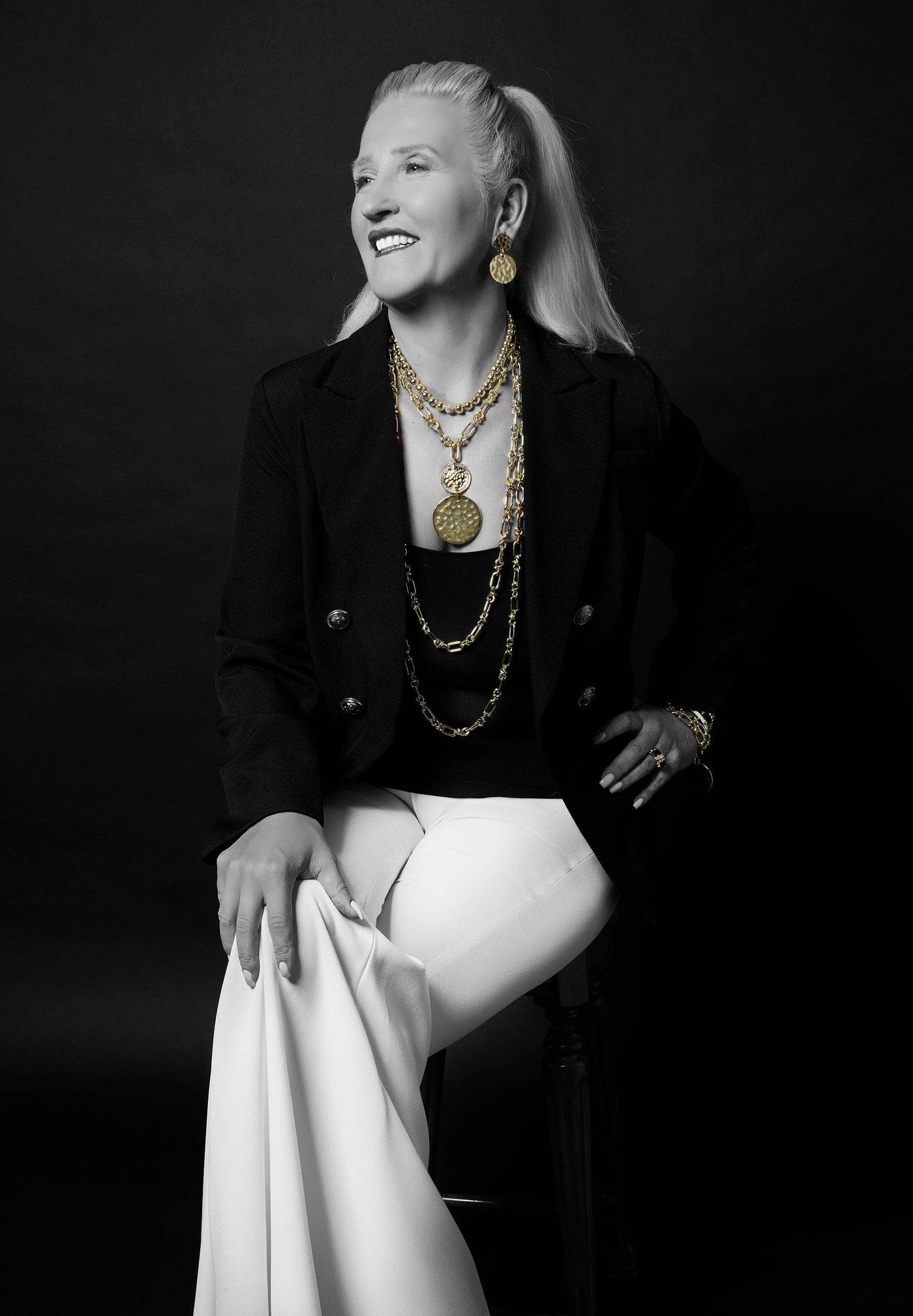 Heidi Daus®"Forever Fabulous" Crystal & Chain Disc Drop Necklace