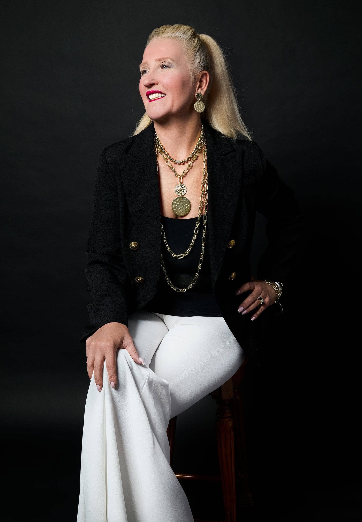 Heidi Daus®"Forever Fabulous" Crystal & Chain Disc Drop Necklace