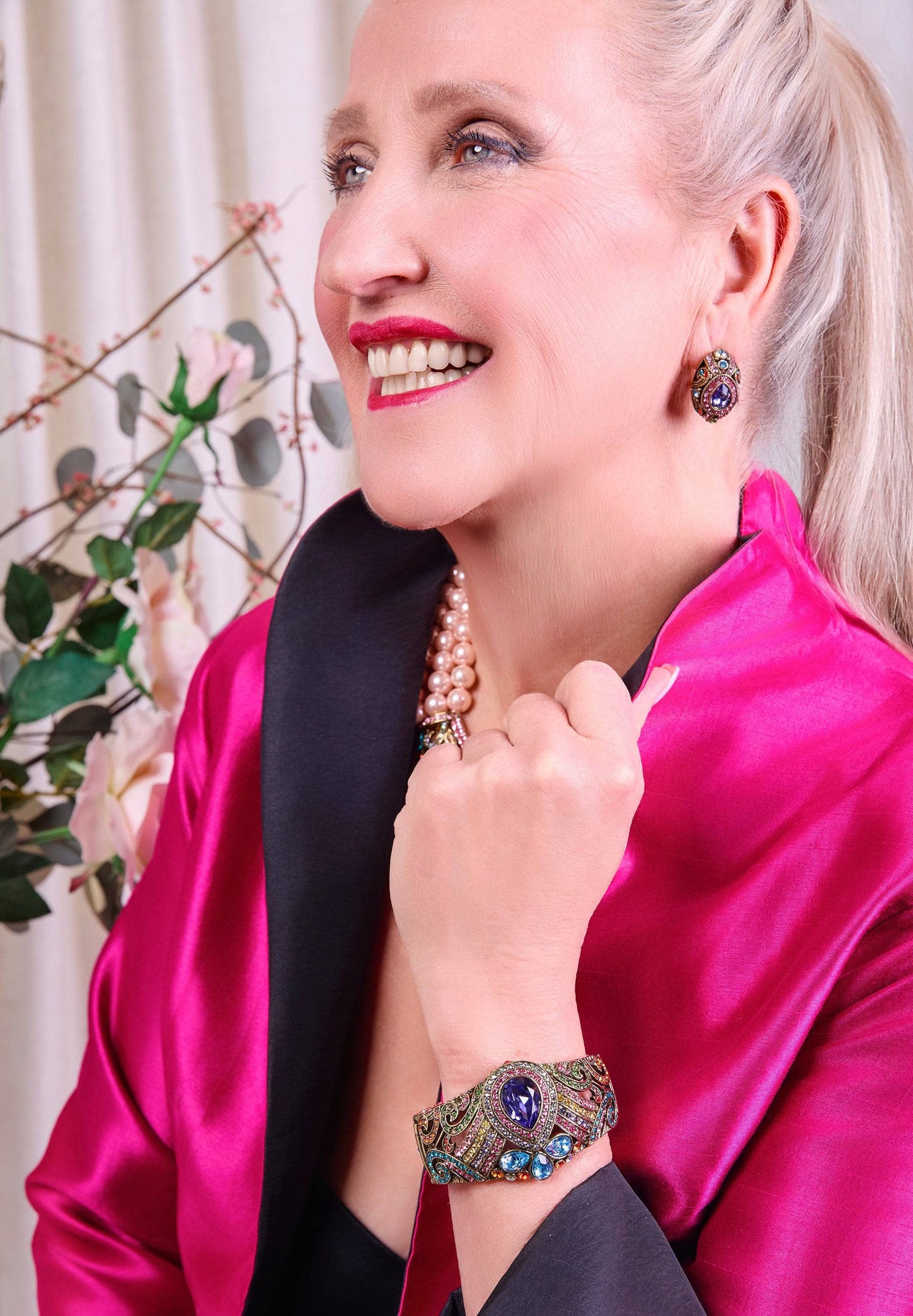 Heidi Daus®"Queen For A Day" Crystal Statement Button Earrings