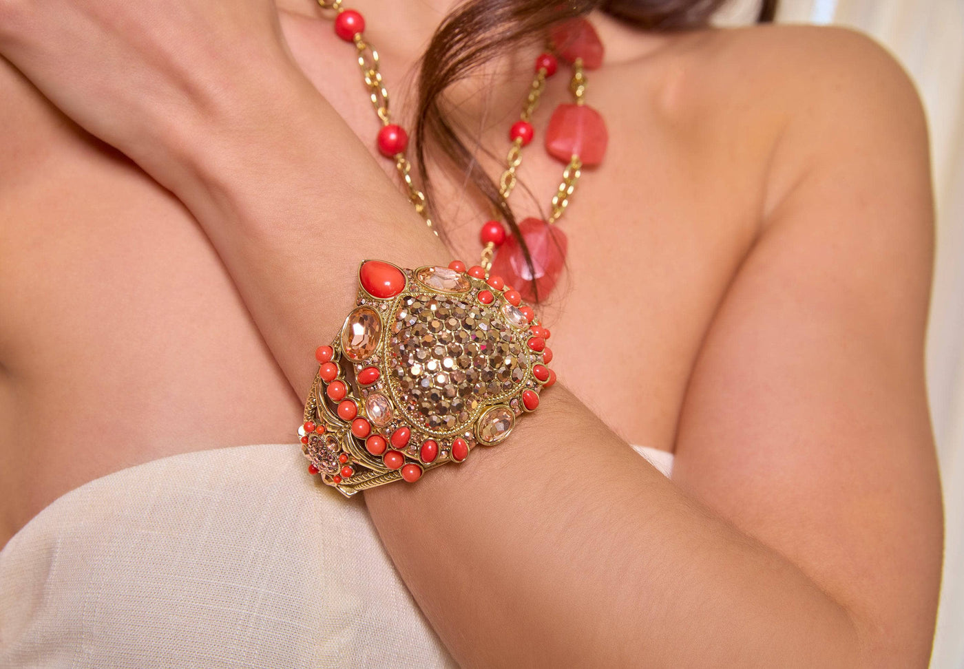 Heidi Daus®"Santa Fe" Crystal Heart Bracelet