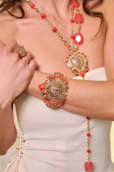 Heidi Daus®"Santa Fe" Beaded Crystal Heart Necklace