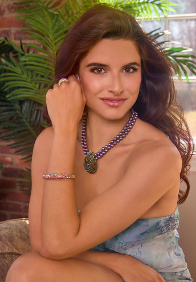 Heidi Daus® "Teared Tapestry" Paisley Necklace & Earring Set