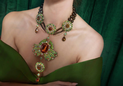 HEIDI DAUS®"It's Good To Be Queen" Beaded Crystal Art Deco Necklace