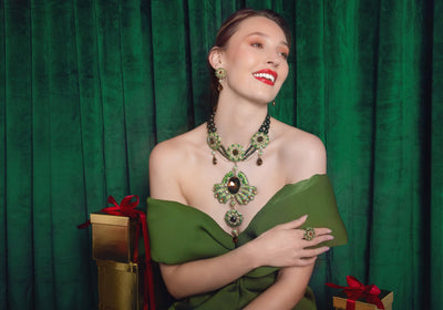 HEIDI DAUS®"It's Good To Be Queen" Beaded Crystal Art Deco Necklace