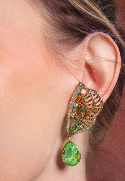 Heidi Daus®"Collar Couturier" Crystal Deco Drop Earrings