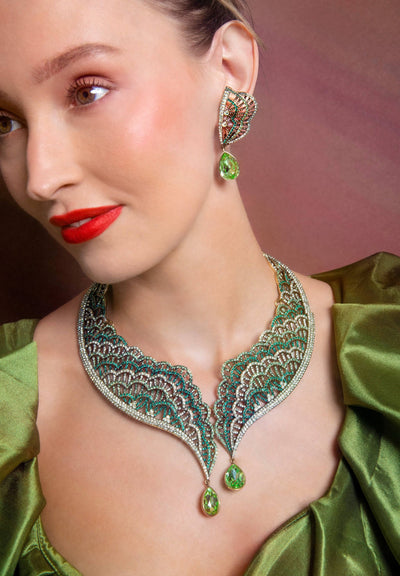 Heidi Daus®"Collar Couturier" Crystal Deco Drop Earrings