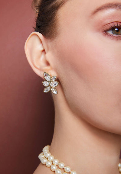HEIDI DAUS®"Pretty Precious" Crystal Deco Button Earrings