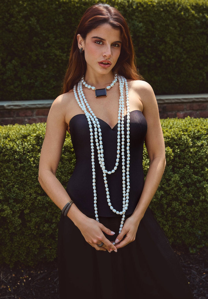 Natural Baroque Pearl Layering Strand Necklace | Luxury Strandage