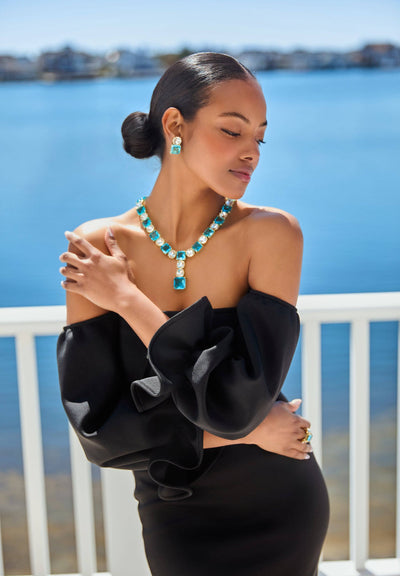 Heidi Daus® "The Golden Age" Crystal Deco Earrings