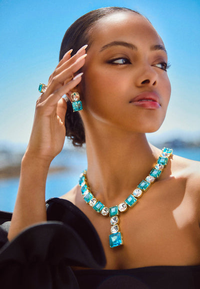 Heidi Daus® "The Golden Age" Crystal Deco Earrings