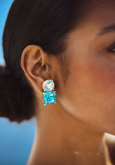 Heidi Daus® "The Golden Age" Crystal Deco Earrings