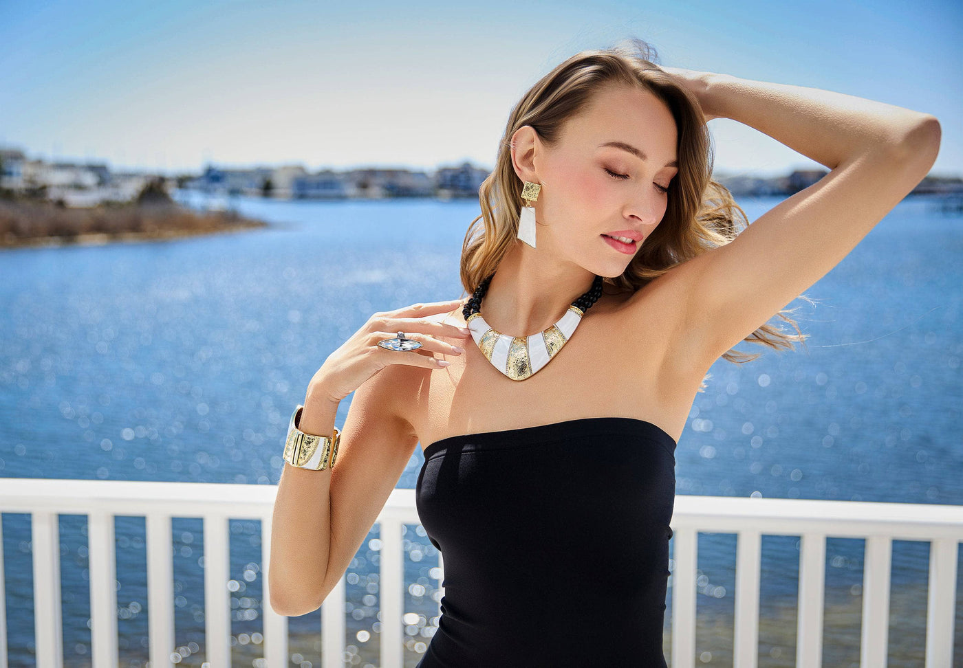 HEIDI DAUS®"Studio 68" Beaded Crystal & Enamel Necklace