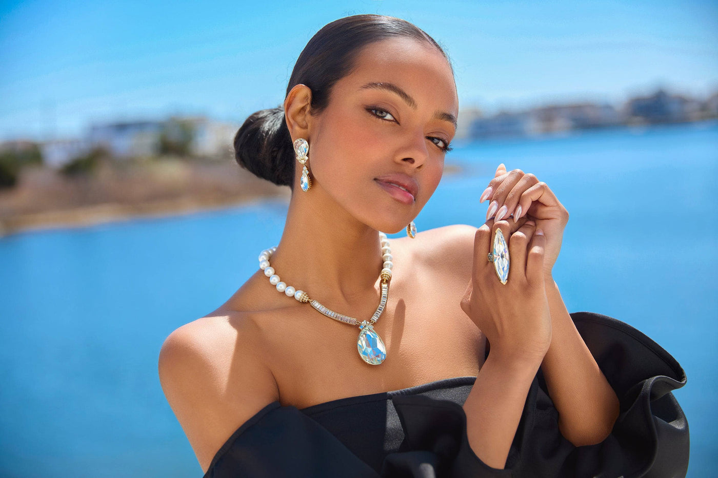 Heidi Daus®"Ultimate Elegance" Crystal Deco Earrings