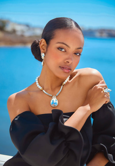Heidi Daus® "Ultimate Elegance" Beaded Crystal Deco Necklace