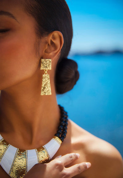 HEIDI DAUS® "Studio 68" Hammered Dangle Earrings