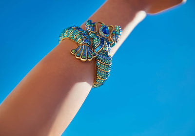 HEIDI DAUS®"Lobster Tales" Crystal Lobster Cuff Bracelet