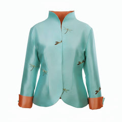HEIDI DAUS® "Signature Demoiselle" Reversible Dragonfly Jacket