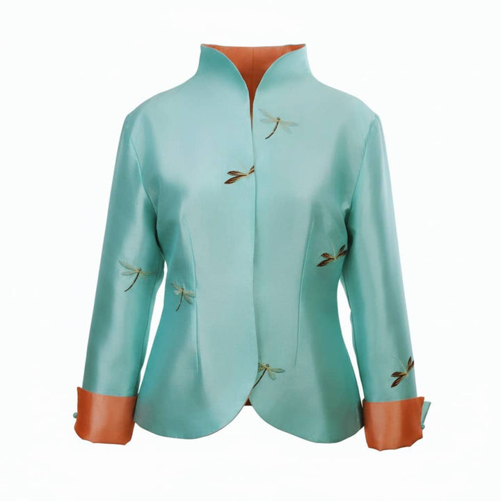 HEIDI DAUS® "Signature Demoiselle" Reversible Dragonfly Jacket