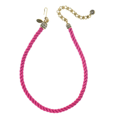 Heidi Daus®"Elegant Essentials" Pin Enhancer Cord Necklace