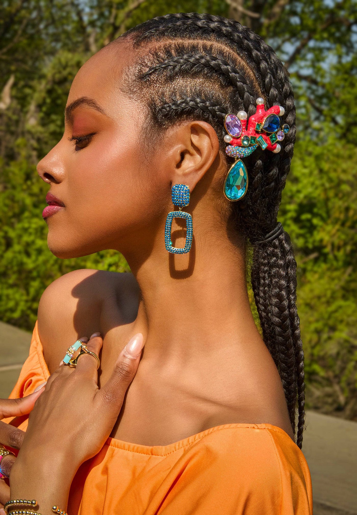 HEIDI DAUS® "O.K. Coral" Crystal & Enamel Coral Pin