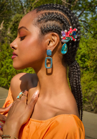 HEIDI DAUS® "O.K. Coral" Crystal & Enamel Coral Pin