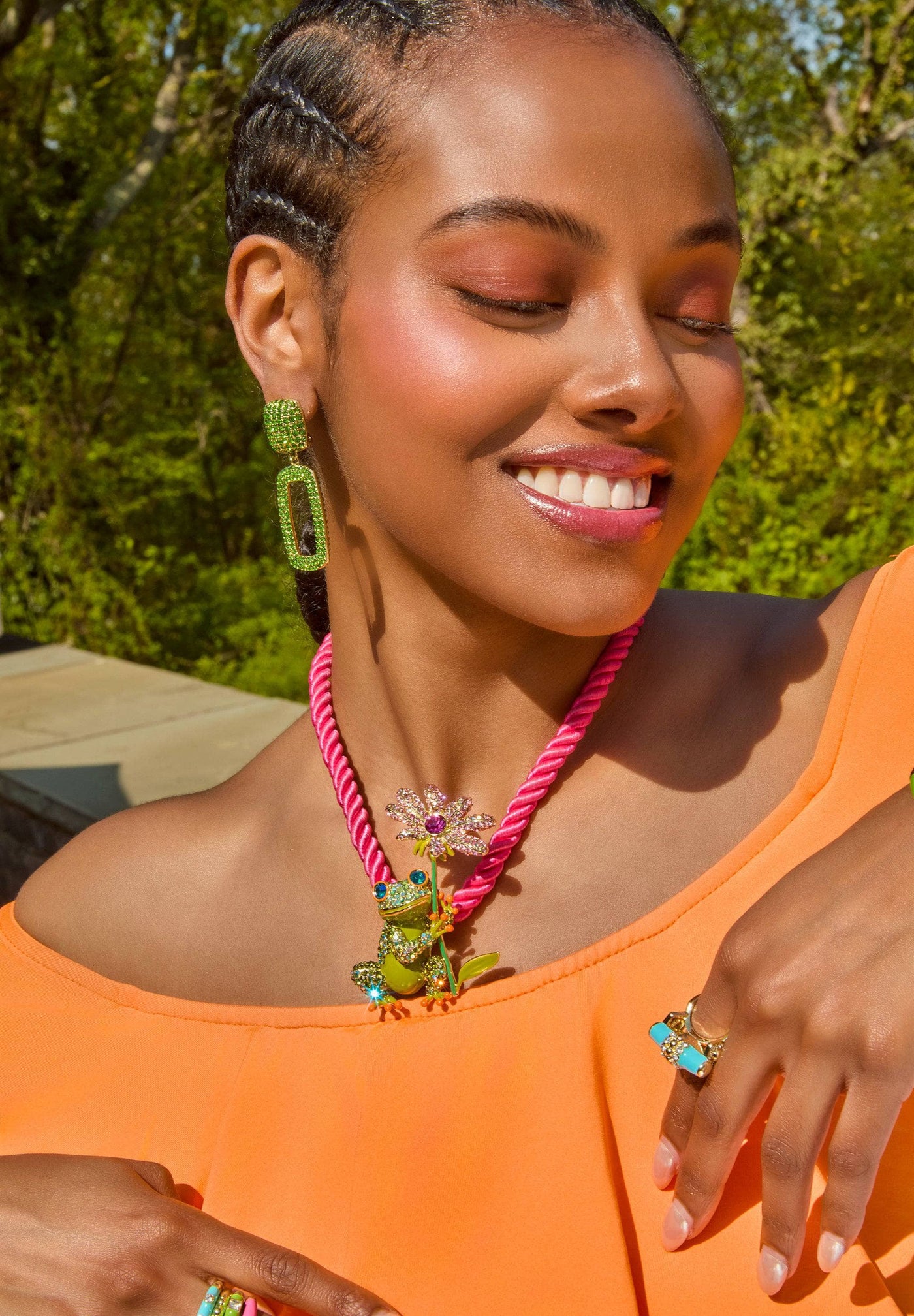 Heidi Daus®"Elegant Essentials" Pin Enhancer Cord Necklace