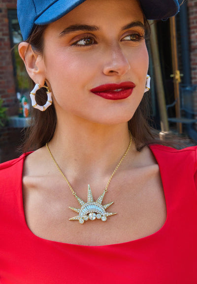 Heidi Daus®"Crowning Glory" Crystal Crown Necklace