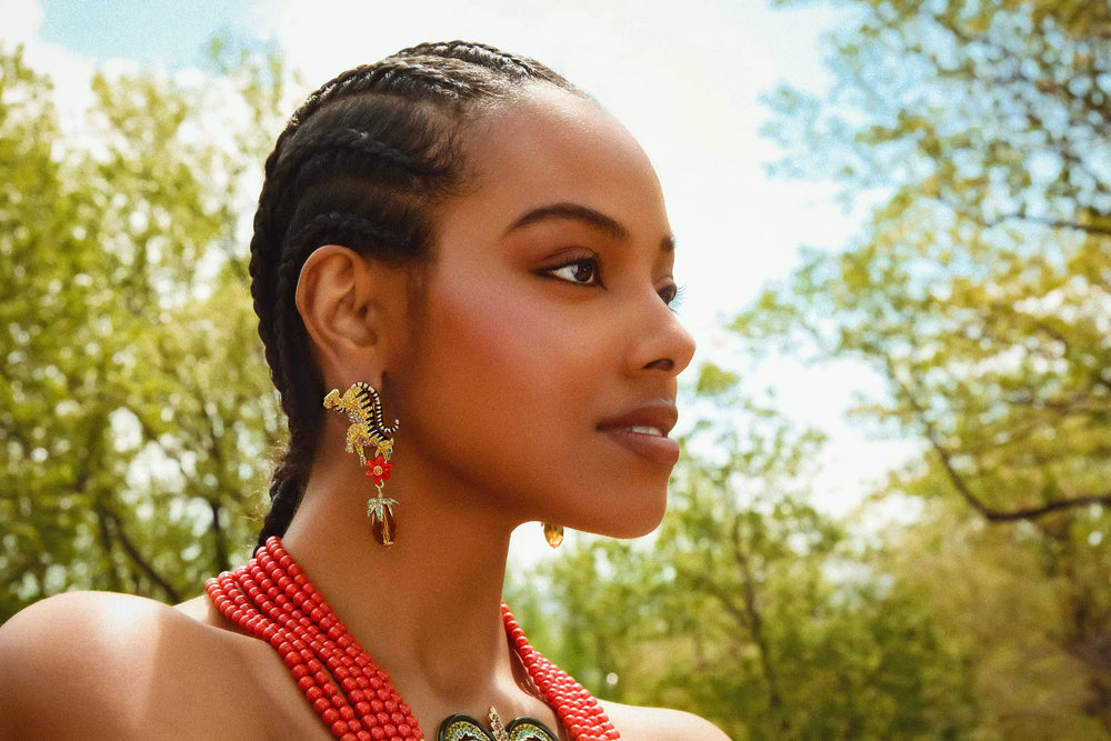HEIDI DAUS®"Tale Of Two Tigers" Crystal Dangle Earrings HEIDI DAUS®