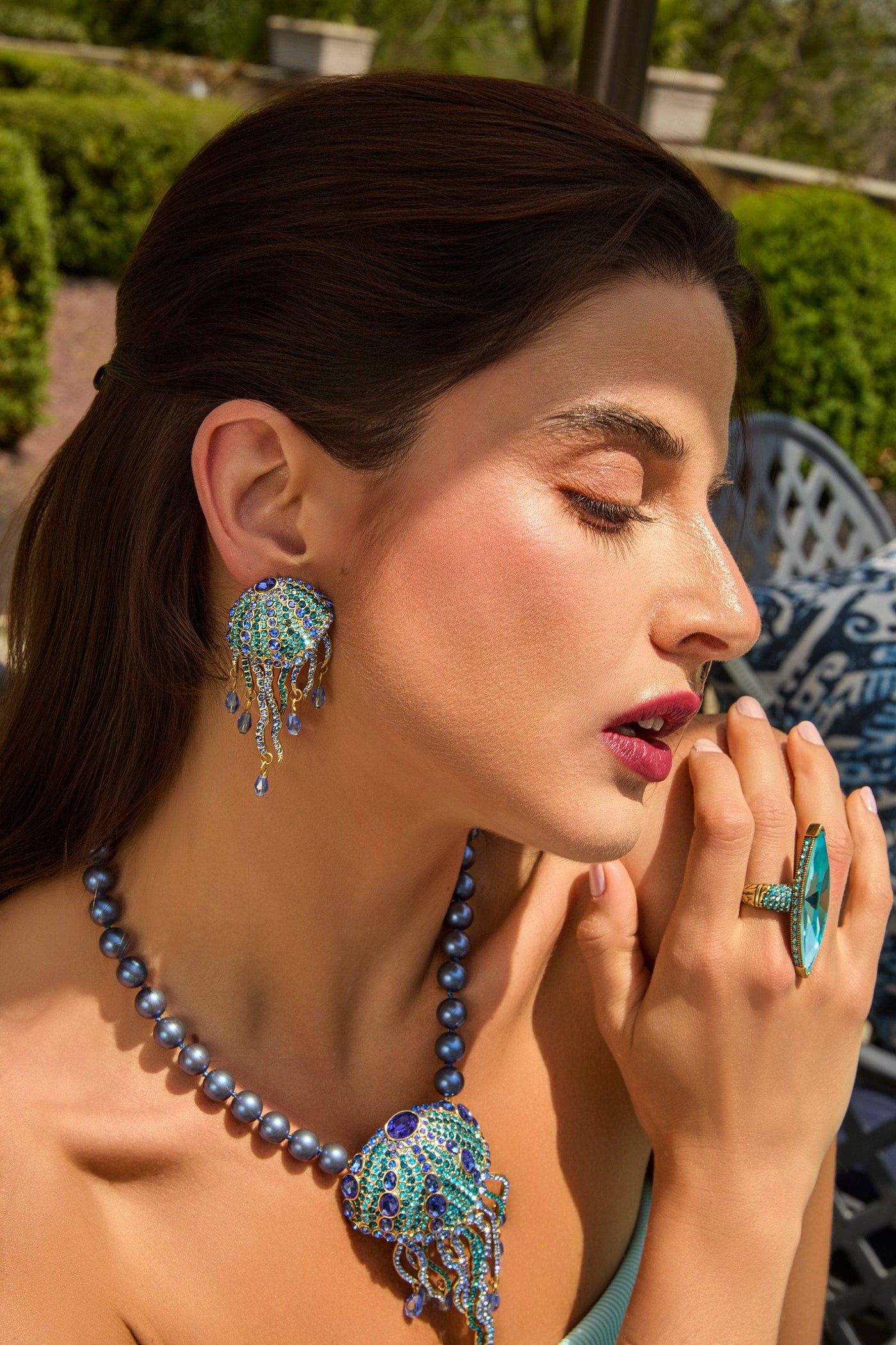 HEIDI DAUS®"Jellyfish Ballet" Beaded Crystal Jellyfish Dangle Earrings